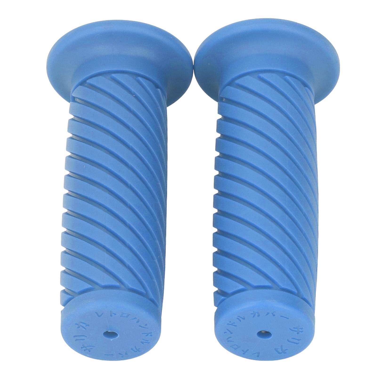 

2 шт. Мотоциклетные ручки левая правая 22 мм 24 мм противоскользящая резина универсальная посадка для мотоцикла эндуро синий