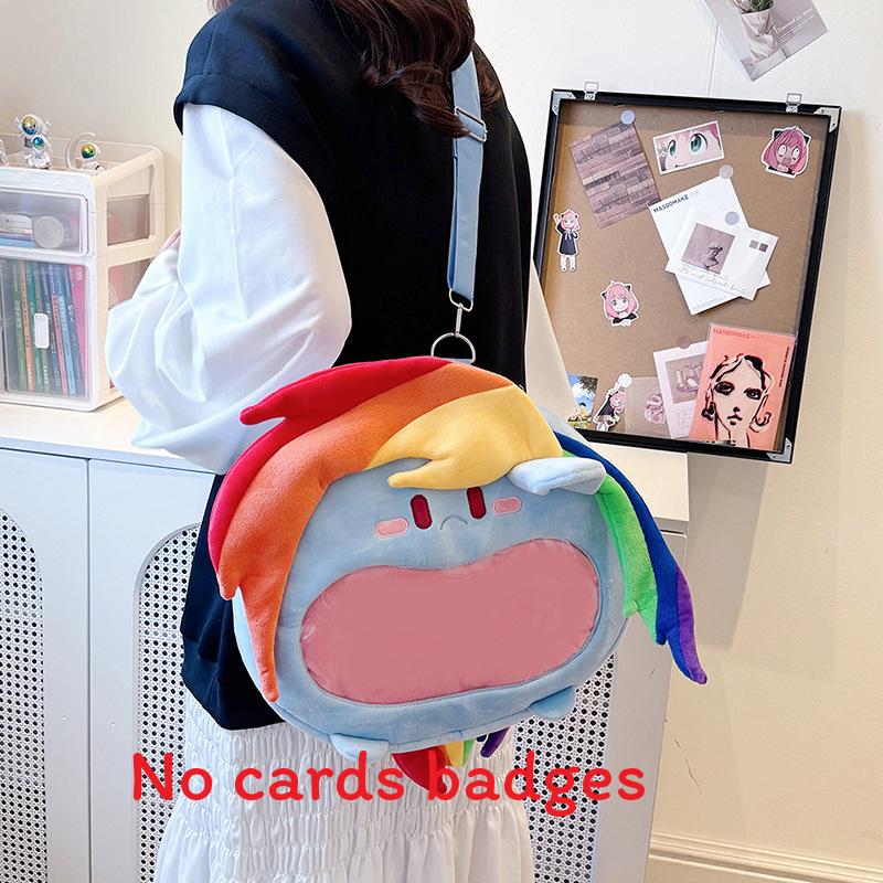 Itabag Hatsune Miku Soft Plush Girl Backpack With Cartoon Art Adjustable Bag