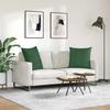 Sofa Cushions 2 Pieces Dark Green 60 x 60 cm Cord Fabric