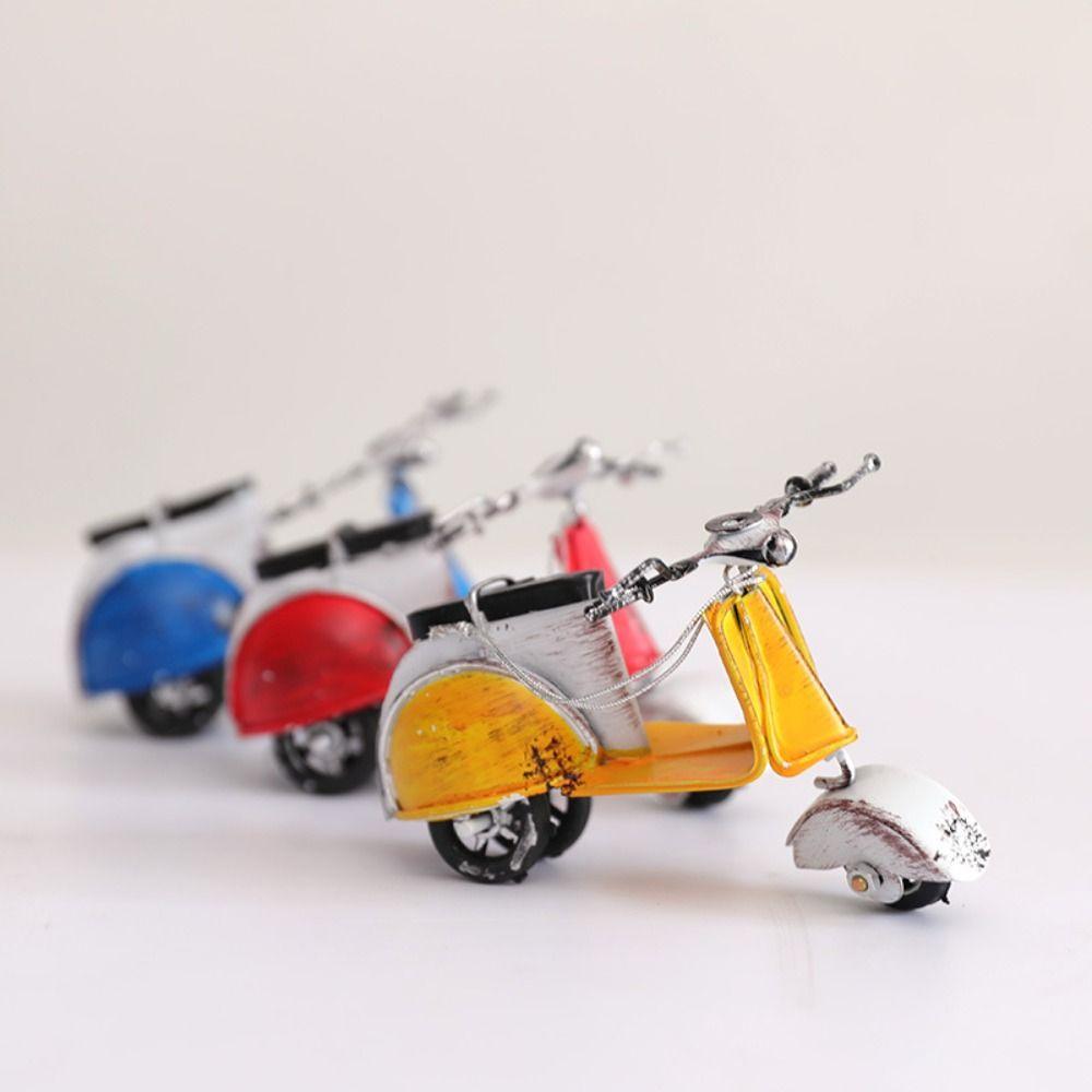 Simulation Motorcycle Model Mini Iron Vehicle Motorcycle Model Small Motorcycle Statue Art Crafts