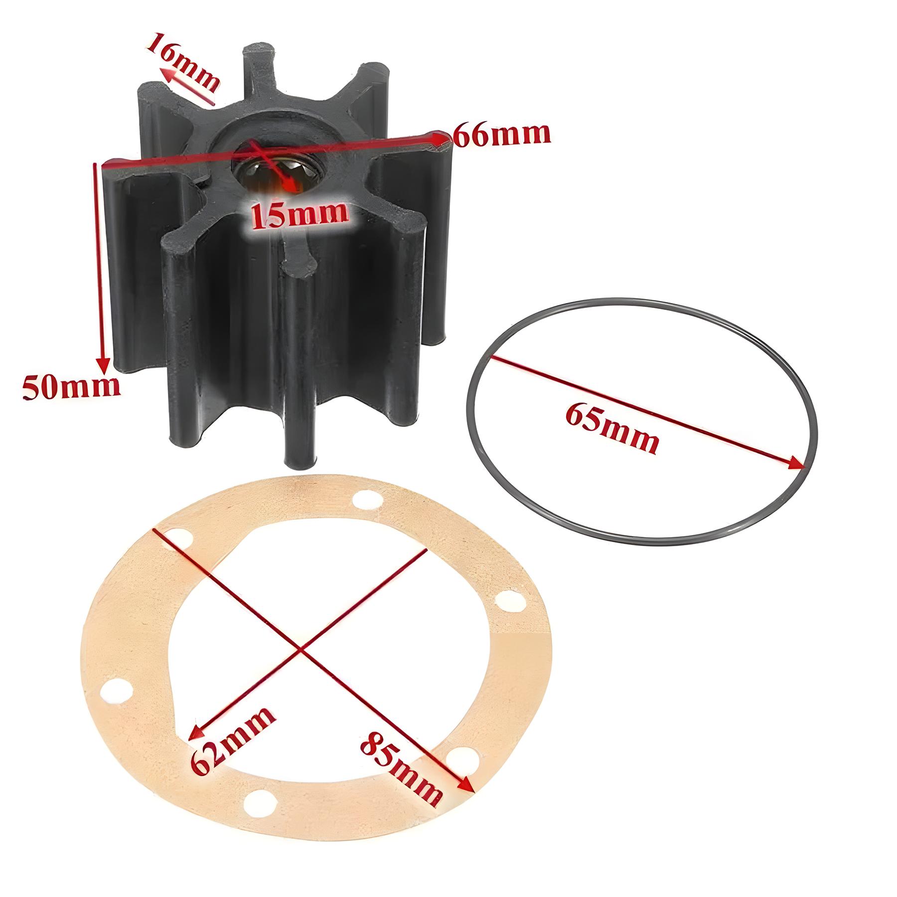 09-1028B Marine Water Pump Flexible Impeller Kit for Johnson 09-1028B-1 Volvo Penta 3841697 Jabsco 920-0001 17937-0003 18-3077 09-1028B