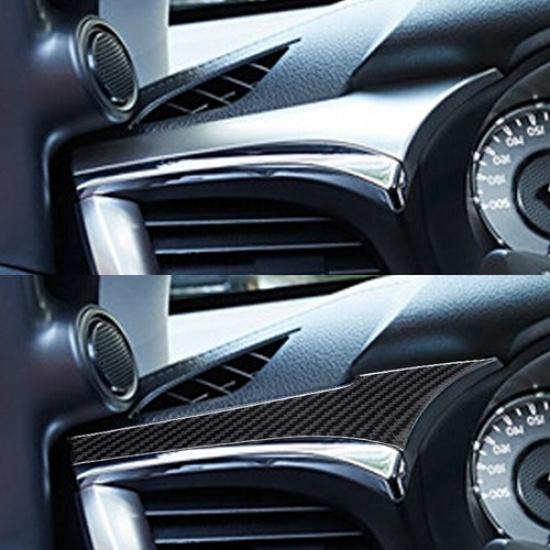 Carbon Fiber Above Driver Side Air Vent Cover Trim For Toyota Hilux 2015-