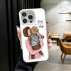Baby Mom Girls Soft Phone Case for iPhone 15 16 17 Pro Max 17Air 16E 14 Plus 13 12 Mini Shockproof Cover Back Shell