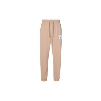 Logo Fleece-Lined Knit Joggers Men Bottoms Desert-Yellow DQ7469-277