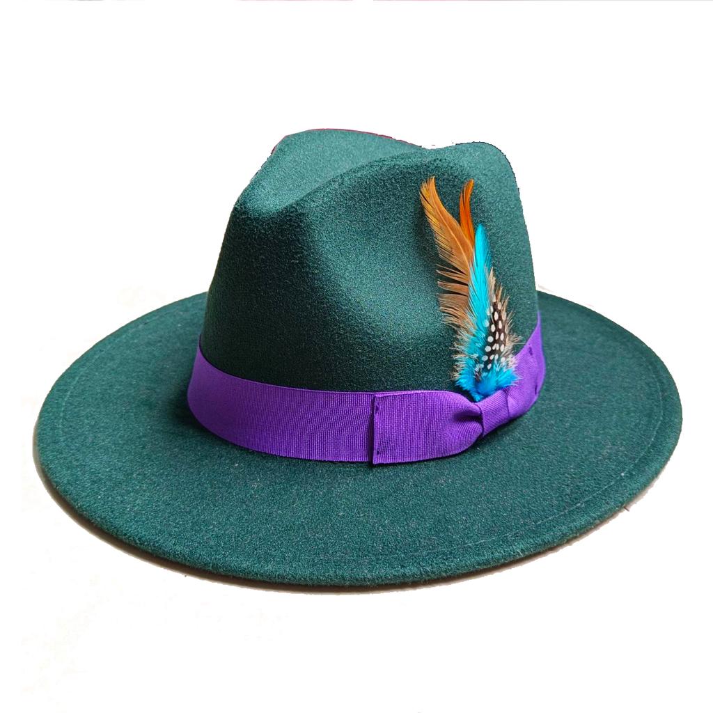 Skórzany Różowy Kapelusz Fedora z Szerokim Rondem Jazzowy Kapelusz Jesień/Zima Klasyczny Elegancki Kapelusz Panama Kapelusz Dżentelmena Sombrero