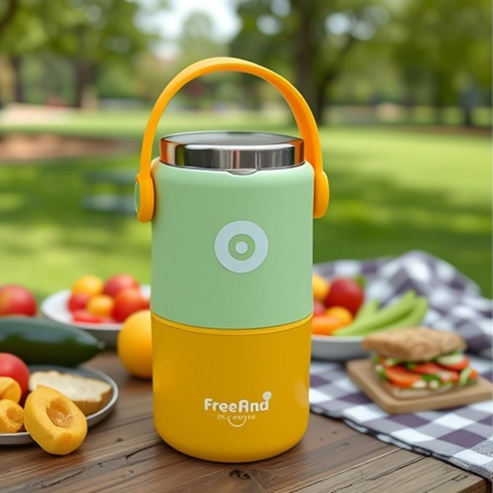 580ml/820ml Thermal Lunch Box Stainless Steel Food Soup Container  for Office&School