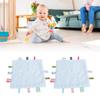 2pcs Baby   Security Blanket Pure Cotton 3D Particle Sensory Development Baby Comfort Blanket with Colorful