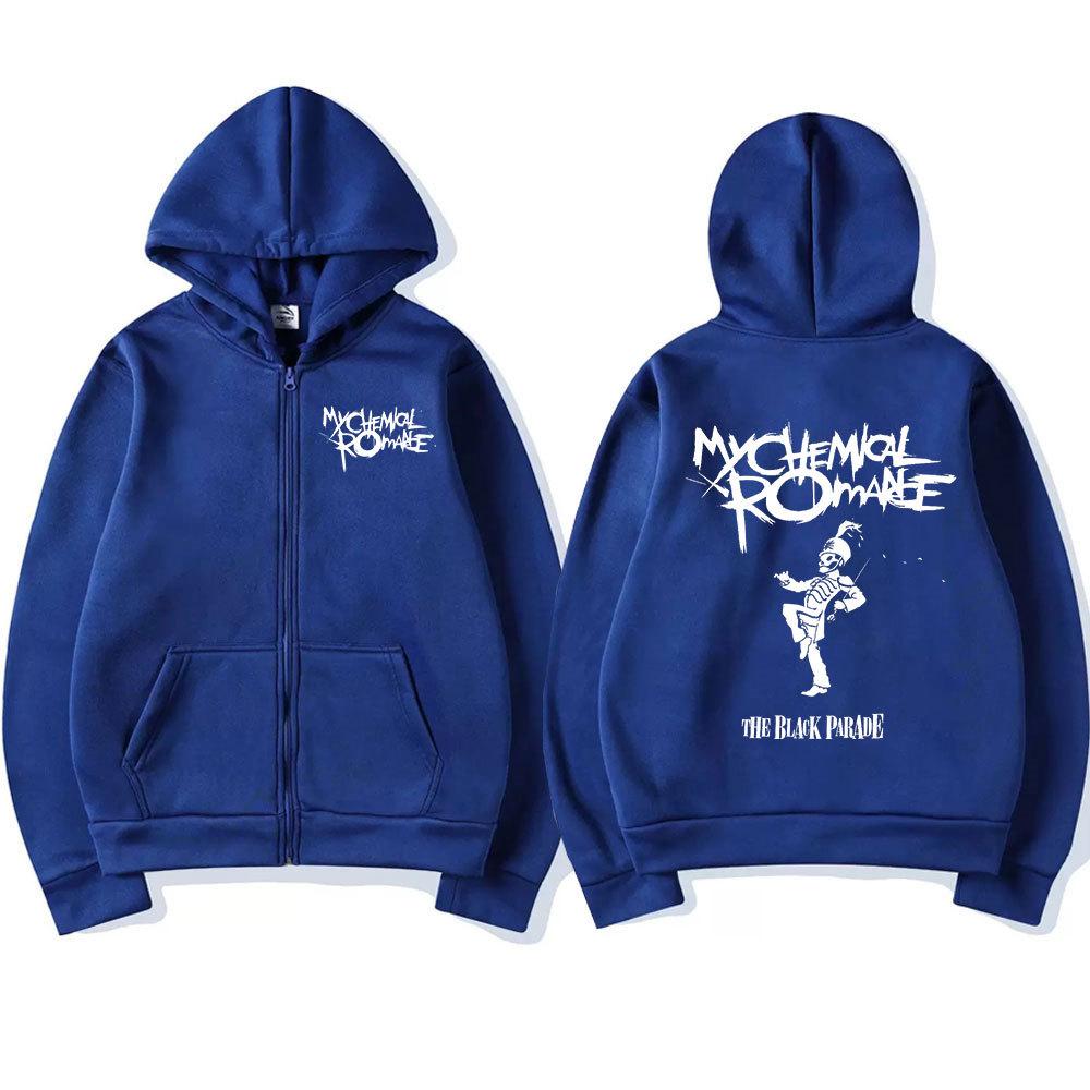 Chemical Romance Mcr Dead Zip свитер Black Parade Punk Emo Rock Zip Sweatshirt Men 3XL — фото 7