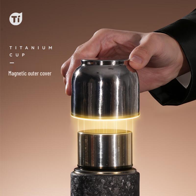 GUOZI Pure Titanium Insulated Water Bottle