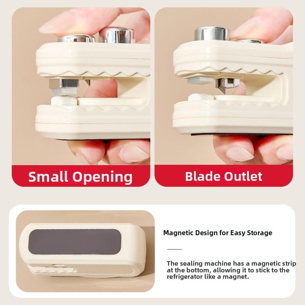 Rechargeable Snack Sealing Machine Crocodile Heat Sealer for Plastic Bag Snack Bag