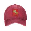El Toxico - El Chavo Del Ocho  Washed Denim Cap Casual Baseball Caps Adjustable Hat Summer Unisex Baseball Hats
