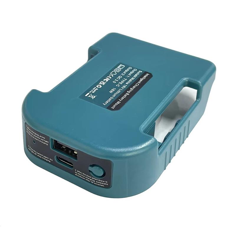 Для преобразователя литиевой батареи Makita 18V с USB с Type-C Держатель батареи для батареи Makita 18V BL1840 BL1850 BL1860 Адаптер