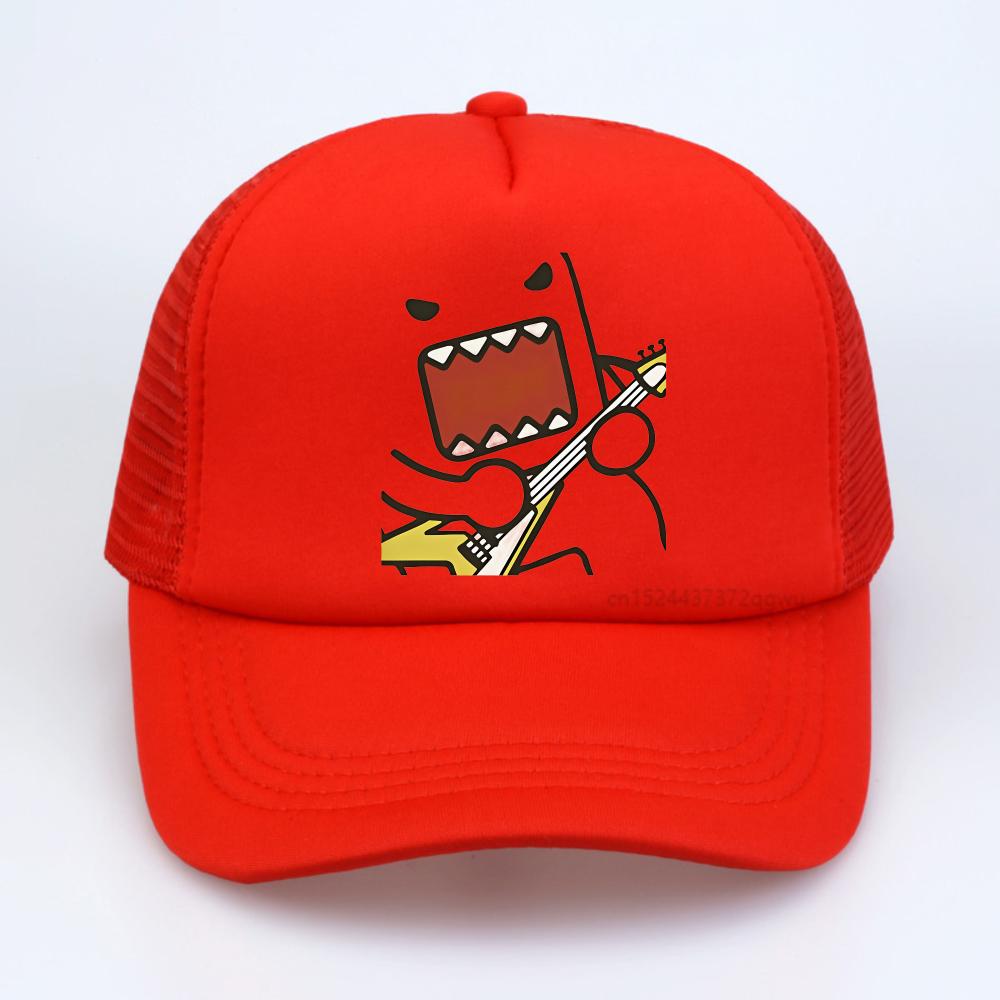 Epic Face Domo Kun Funny Meme Hat Unisex Women Fashion High Quality Mesh Breathable Trucker Hats Adjustable Outdoor Baseball Cap