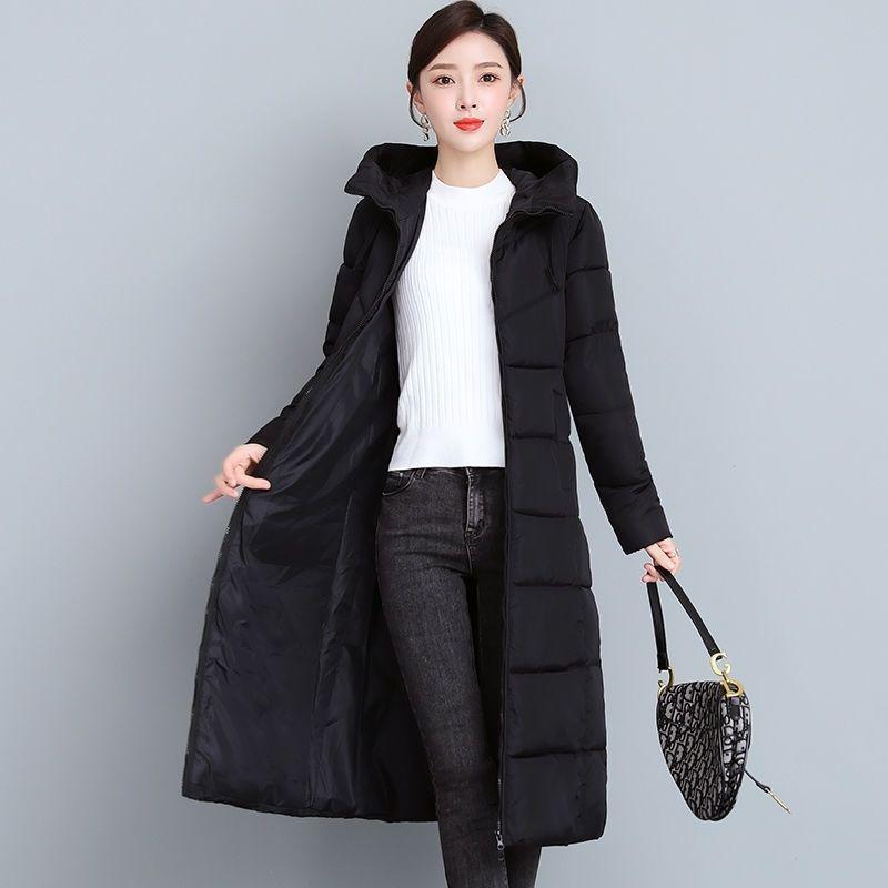 Cotton winter women's long cotton-padded clothes 2025 new foreign-style mother clothes windproof and warm women's cotton-padded jackets