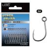 20Pcs 4# 6# 8# 10# 12# Big Eye Single Hook Lnline Fish Hooks For Live Bait And Hardbait Single Fishing Hooks Fishing Accessorie