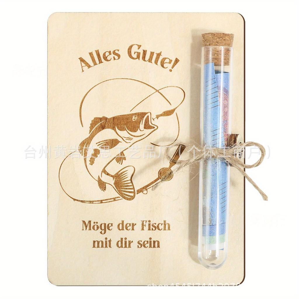 1Pc Wooden Wishing Wedding Gift Envelope Test Tube Crafts for Wedding Party Gifts