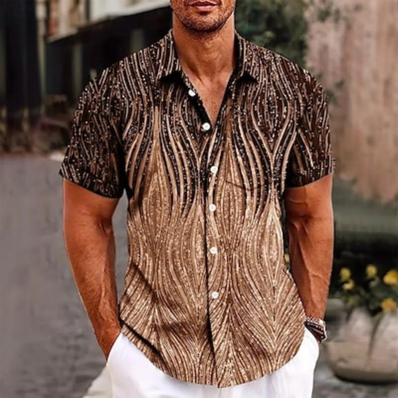 

Летняя рубашка на пуговицах, рубашка с коротким рукавом, модная, повседневная, для улицы, для отпуска, для повседневной носки, летняя, весенняя, с отложным воротником, с 3D-принтом 3XL