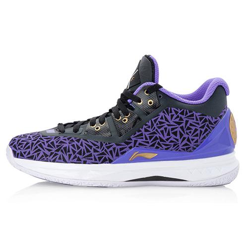 New LiNing WOW 4 Way Of Wade 4 LYFE Non slip Lightweight Mid Top Basketball Shoes Men's Purple Black ABAL035-9