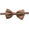 Solid Color Bow Hairpin & Ribbed Headband Set for Girls