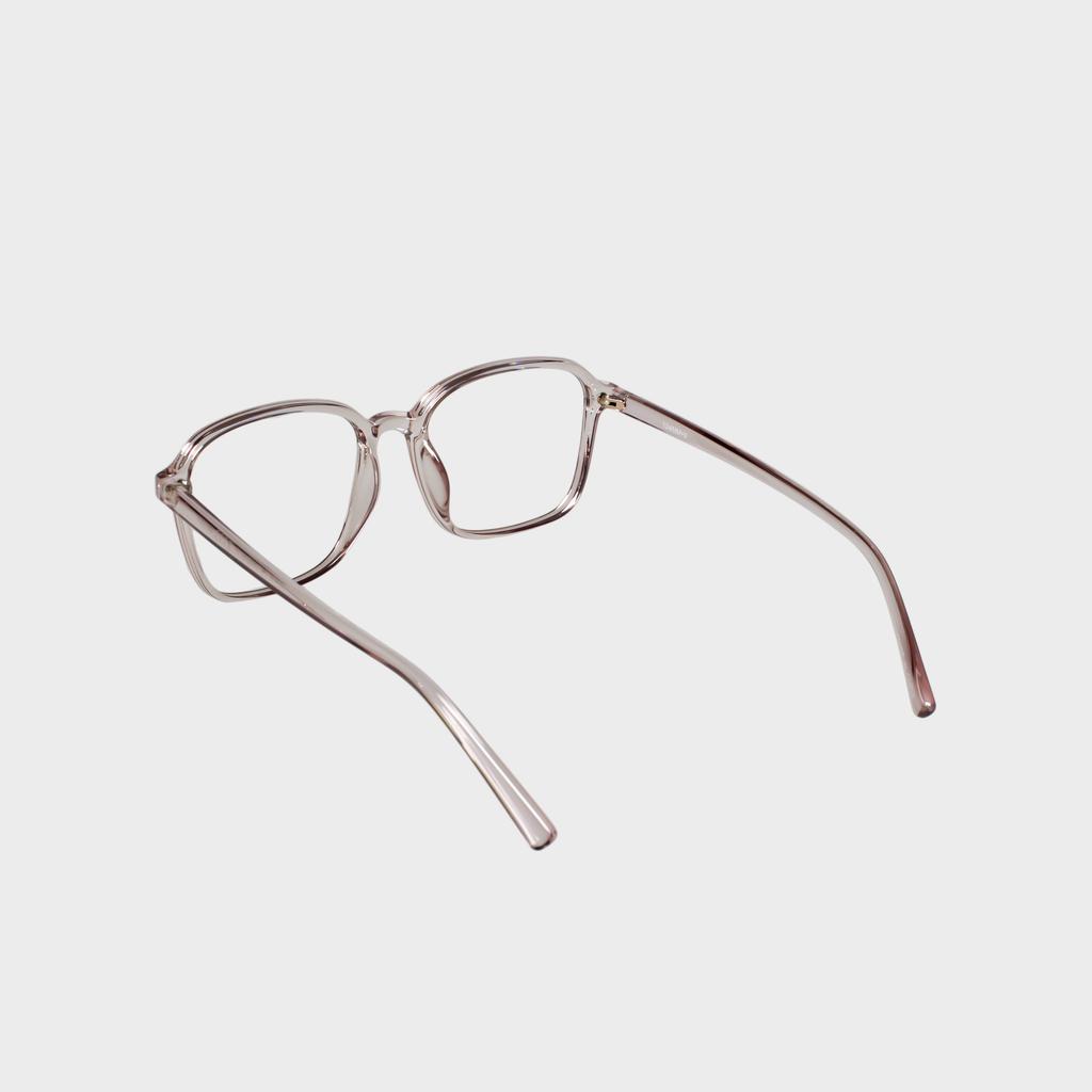 Ilsamsaemem Newtro Square Round See-Through Gray Blue Light Blocking Lenses