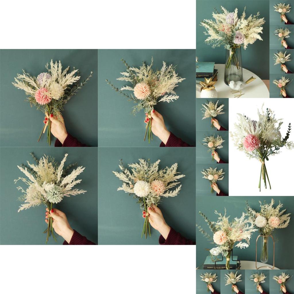 Stunning Dandelion Eucalyptus Hybrid Bouquet Ideal For Weddings And Home Decoration