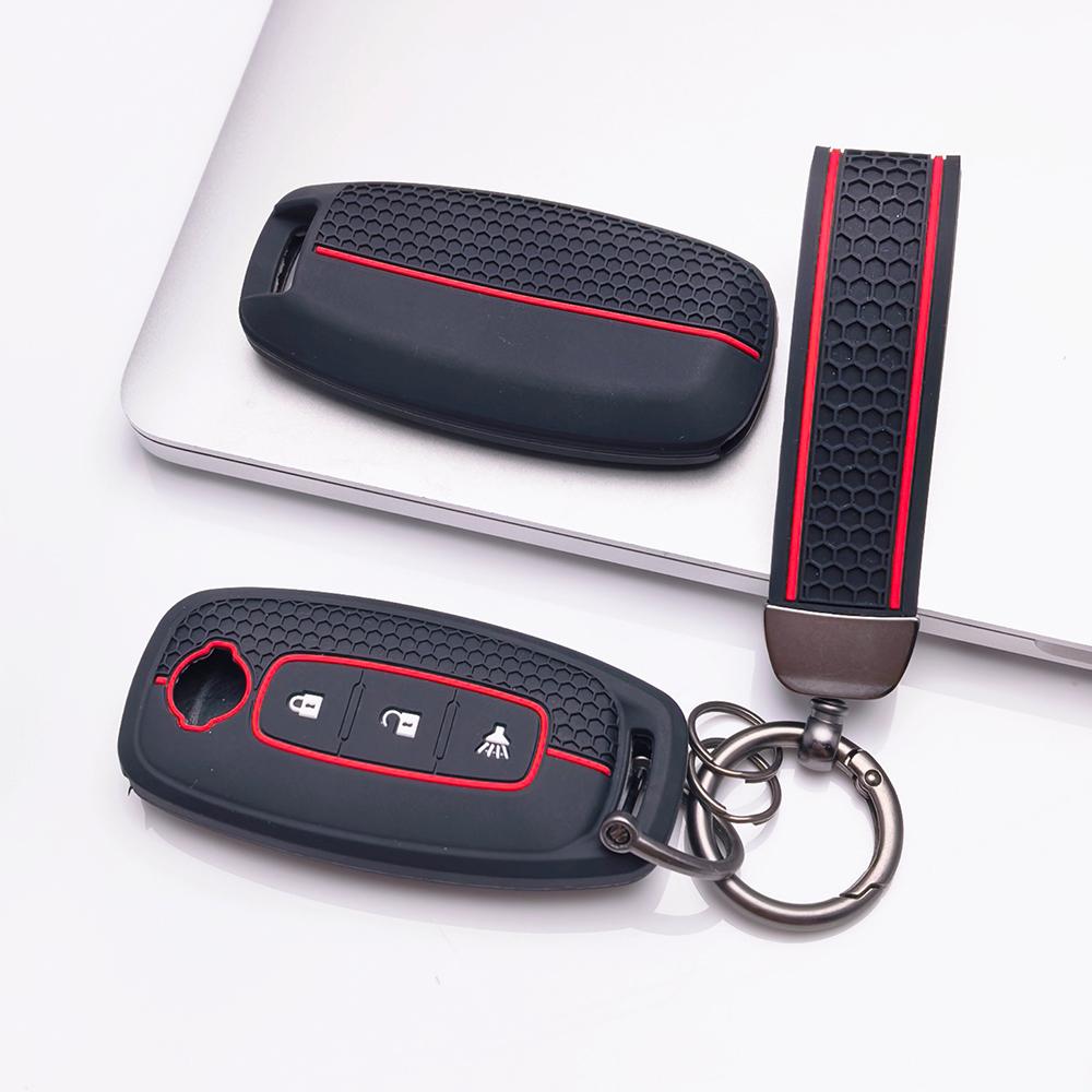Key Fob Cover for Nissan Altima Sentra Models Rogue Murano Protect Your with Keychain Anti-Scratch Surface Shockproof Structure Soft Grip Texture