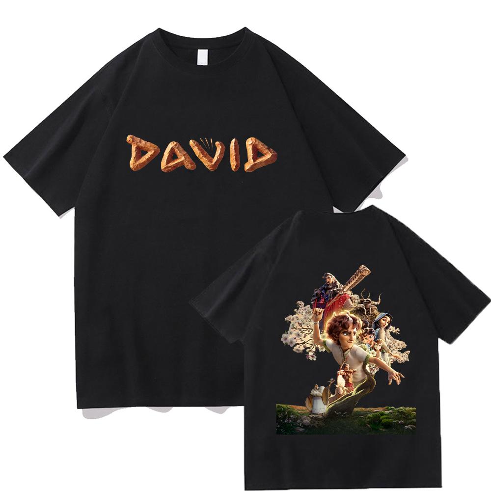 DAVID Movie T-shirt Film Graphic Tshirt Trendy Cotton Comfortable Tee Anime Print Casual Loose Shirts Clothing