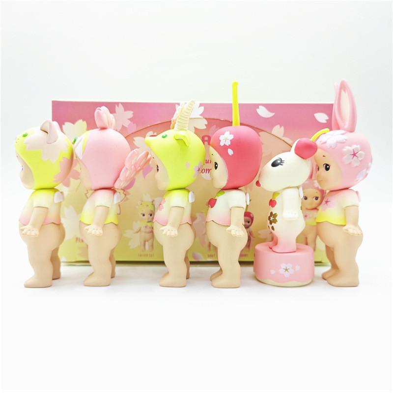 Pvc Captivating Cherry Blossom Angel Figurines Spring Collection Blind Box Ideal For Decorative Cake Accessories And Gifts