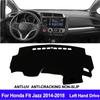მანქანის დაფის საფარი Honda Fit Jazz-ისთვის 3th 2014 2015 2016 2017 2018 Dash Mat Dash Pad DashMat ხალიჩა ანტი-UV