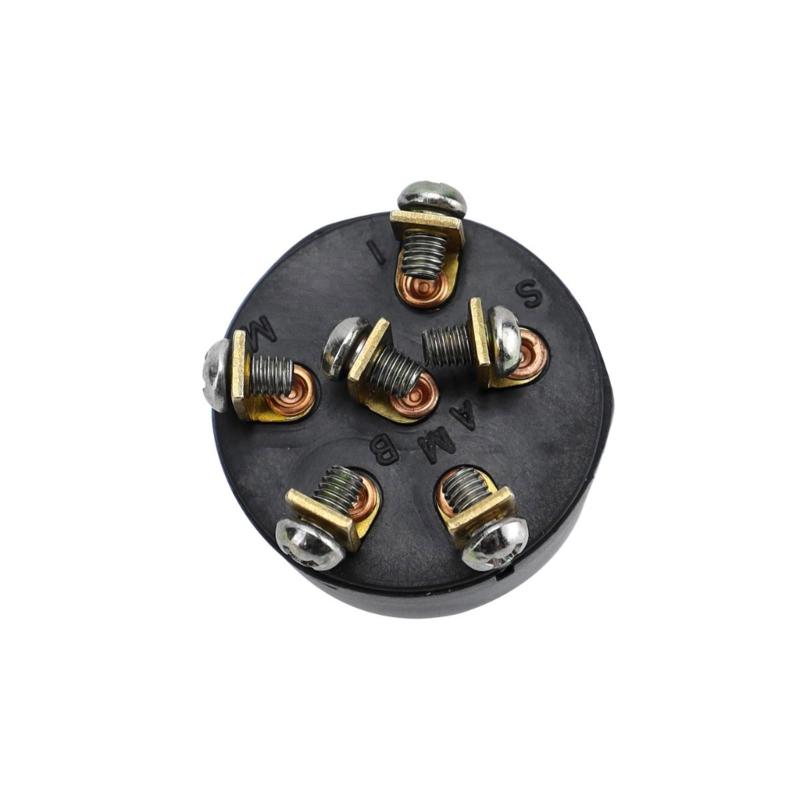 Boats Ignition Switches,6 Screw 3 Positon Ignition Starter Switches with 2 Key for Inboards Outboard Powered Boats