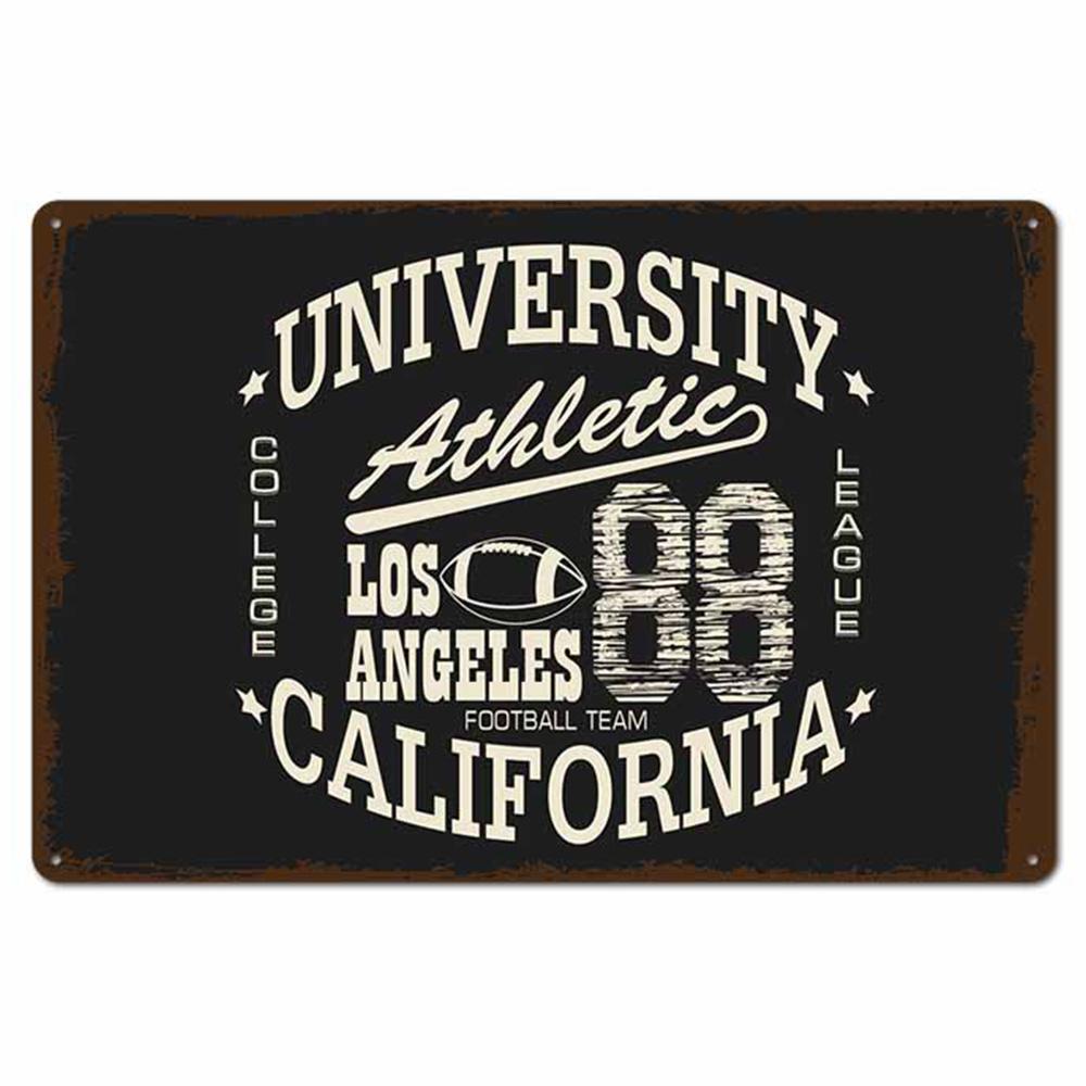 Football Retro Metal Tin Signs Plate Champion New York Shabby Chic Plaque Pub Bar Club Vintage Wall Decor Metal Poster