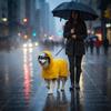 Dog Poncho Hooded Raincoat, Breathable Convenient Rain Jacket, Pet Cape for Medium Dogs