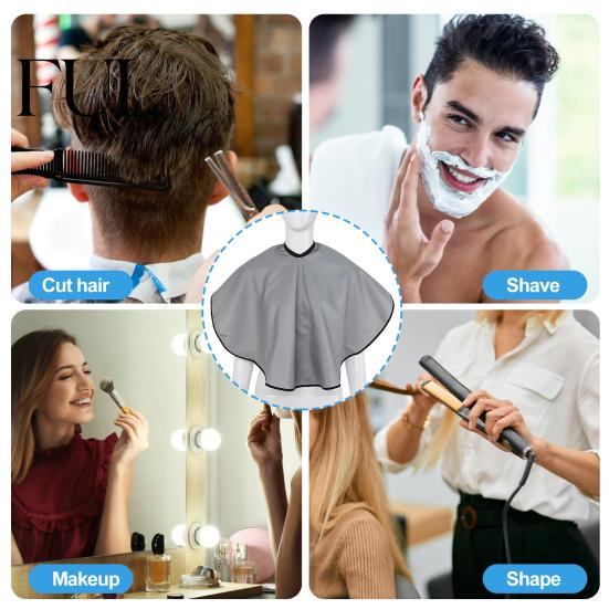 Good Waterproof Effect Hair Dye Shawl Scarf Reusable Convenient Fastener Stylist Apron for Dyeing Fixation Dyed Home Perm Beauty Salon Coloring Bibs