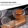 4Pcs Ergonomic Hot Pot Strainer Spoon Stainless Steel Kitchen Colander Filter Sieve for Tea Coffee Oil Water Drainage Cooking