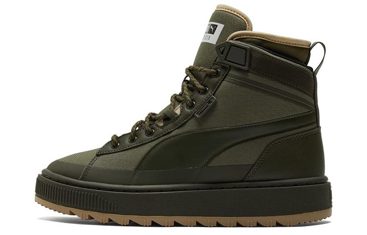 PUMA Unisex Suede Mid Wtr Sneakers Green 380708-03 37