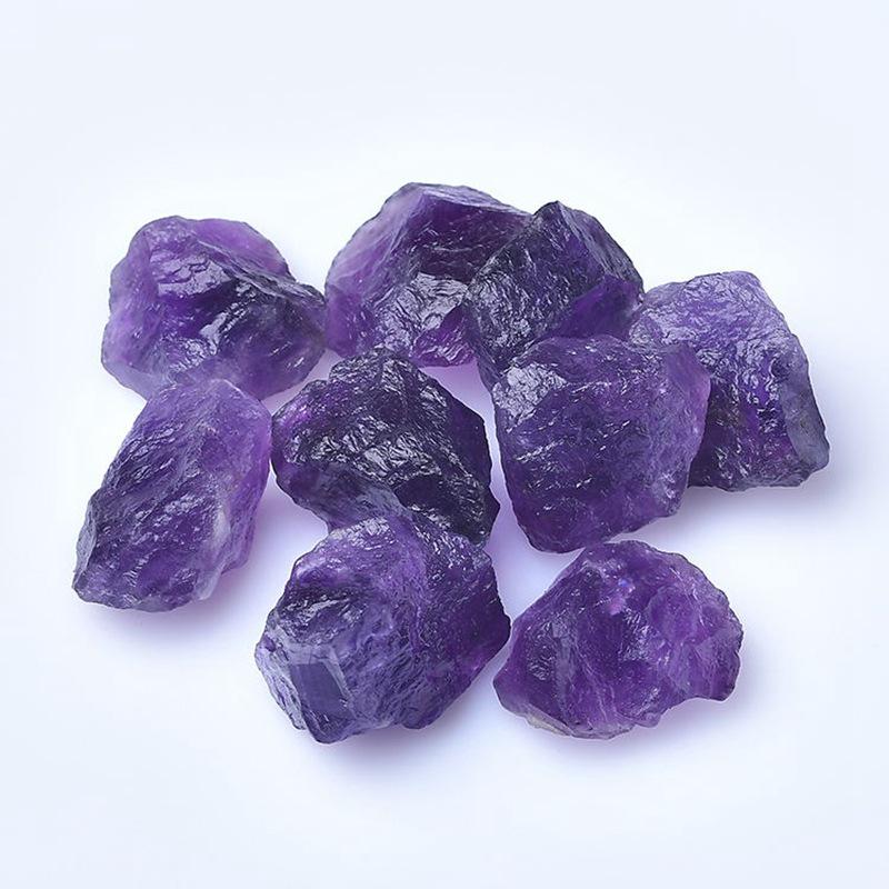 Xianci Amethyst Raw Stone Deep Purple Gemstone Bracelet Pendant Aromatherapy Diffuser Accessory.