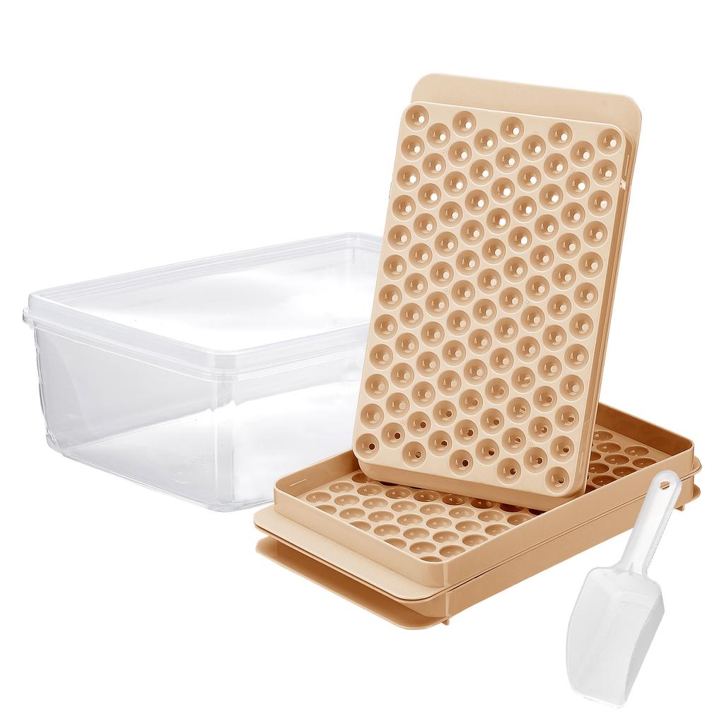 Isbitsformar, Miniisbitsform, Isbollsmakare, PA-fri isform för snabb nedkylning, 104 fack med lock, för smoothies