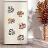 6Pcs Diamond Painting Refrigerator Magnets Fridge Magnets Diamond Art DIY Diamond Art Refrigerator Magnets for Adults Beginners