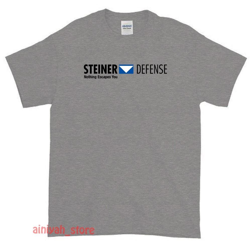 New Steiner Defense Logo Men s Funny T shirt USA Size S-XXL S