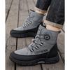 2025 Winter Shoes Mens Snow Boots Waterproof Warm Plush Flat Non-slip Fashion Brand Male Ankle Boots Mens Cotton Shoes Plus Size 47