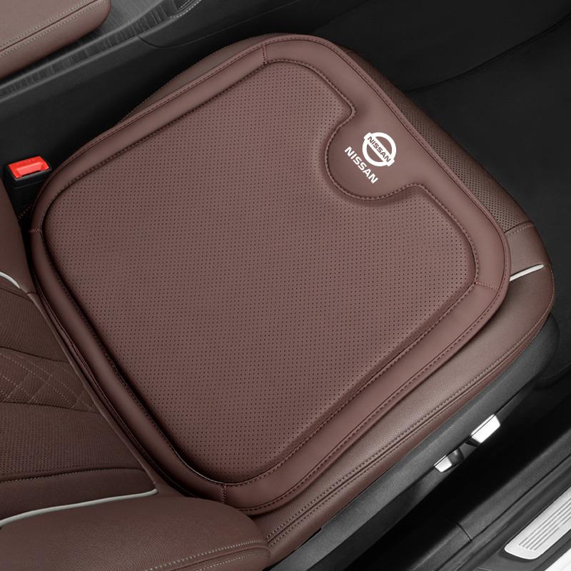 Leather Car Seat Comfort Ventilate Cushion Pad All-Season Auto Seat Cover For Nissan X-Trail Qashqai Kicks T32 Juke Tiida Altima