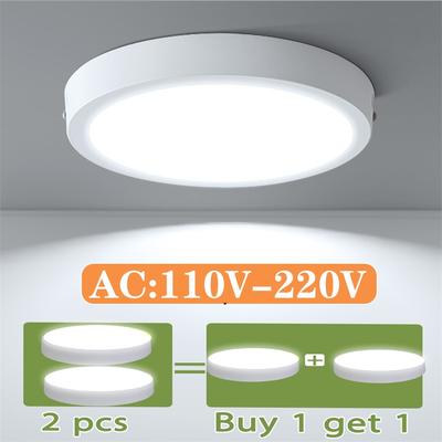 מנורות תקרה מודרניות LED 15/20/30W גופי פנל תקרה AC 110V-220V לחדר סלון חדר שינה מטבח עיצוב הבית פנלים מוארים