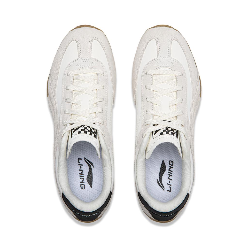 Li Ning Turbo Classic Dünne Sohle Retro Lässig Mode Bequem Leicht Rutschfest Abriebfest Low-Top Lifestyle Schuhe Herren Sneaker AGLV127-3