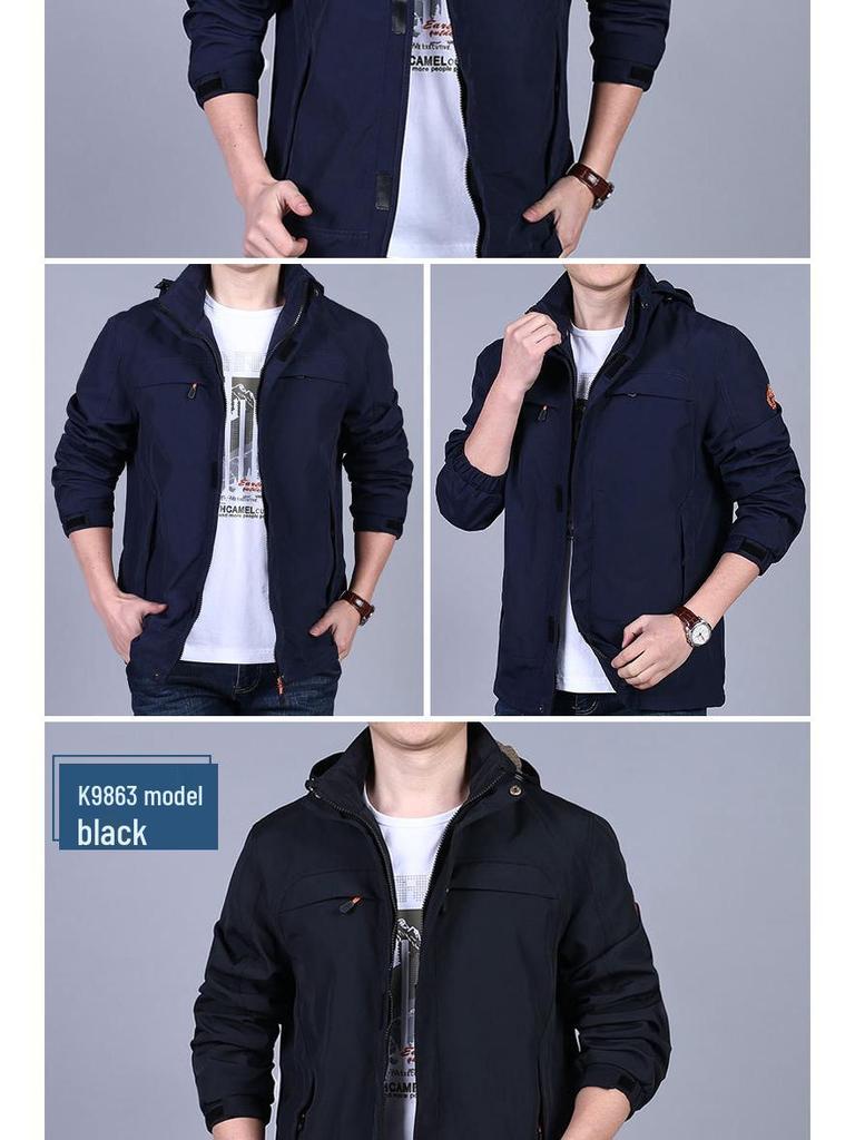 2024 Men's Casual Spring/Autumn Jacket: Middle-Aged Windbreaker