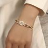 Elegant Life Tree Design Stainless Steel Bracelet with Sparkling Rhinestones - Bohemian Style, Perfect Gift for Women, Girlfriend, or Wife, Daily Wear
