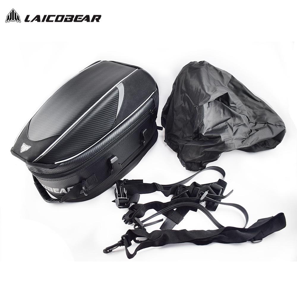 Motorcycle Tail Bag: Multifunctional Rear Seat Gear with Large Capacity for Helmets