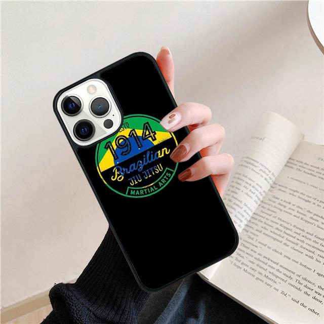 BJJ Brazilian Jiu Jitsu Art Phone Case For iPhone 17 Air 15 16 Cover 14 11 13 Pro Max 12 Plus Max Cover Coque