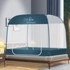 Yurt Mosquito Net Free Installation Square Top Steel Wire Tent Foldable Zipper Double Door Bottom Household Summer Mosquito Proof