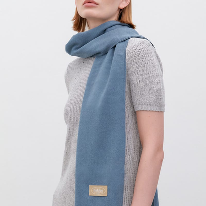 

halden solid soft muffler (M027_sky) sky