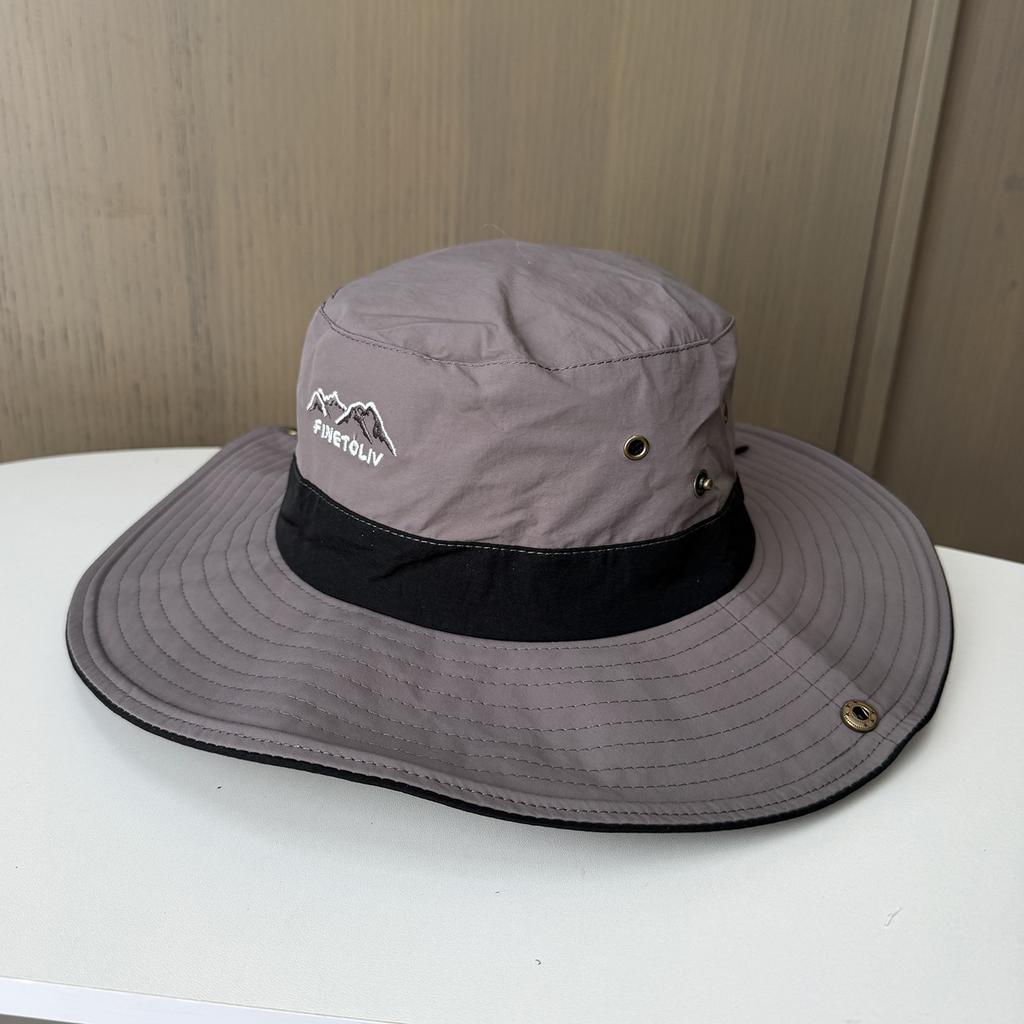 Spring and summer new thin mountaineering quick-drying hat women's outdoor big eaves sunscreen bucket hat sunshade sunscreen camping hat